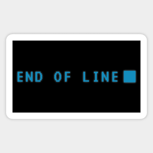 End of Line Sticker